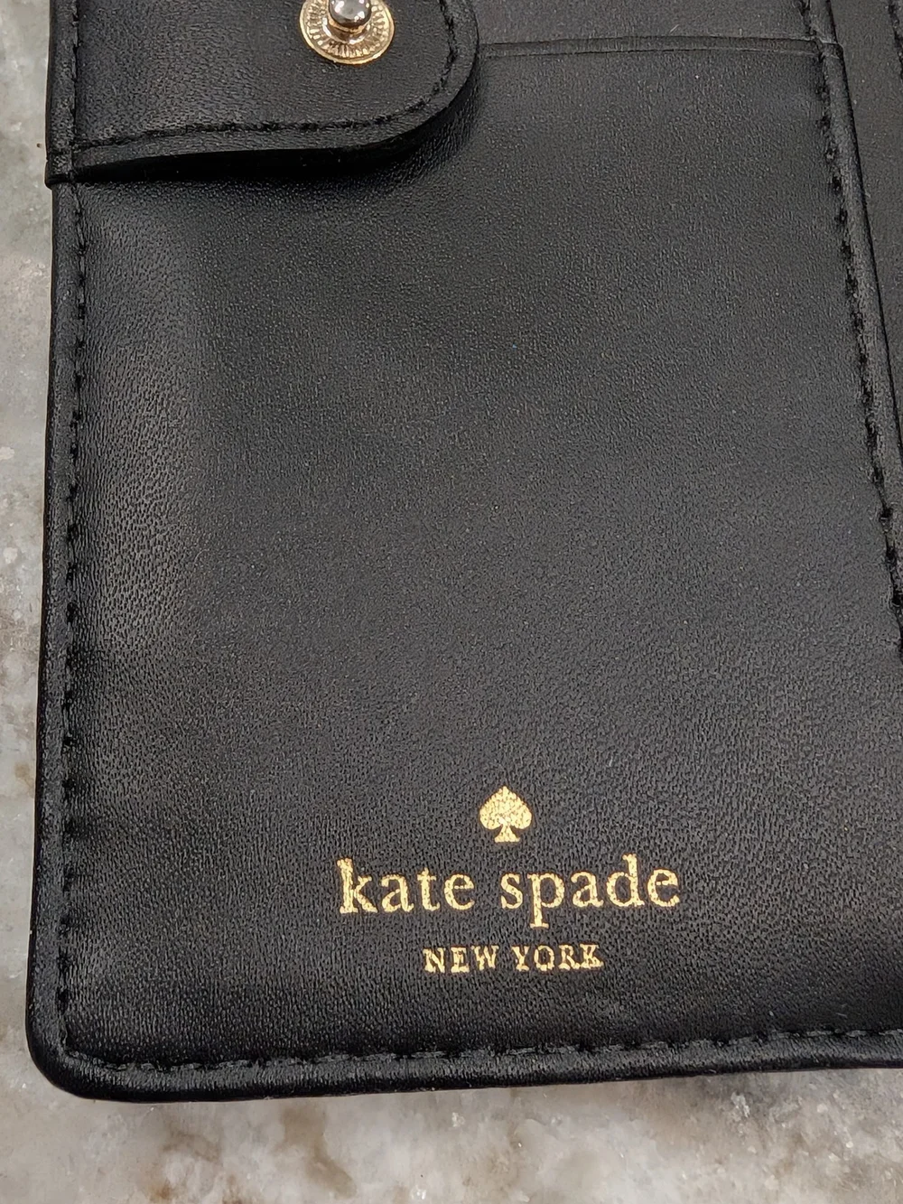 kate spade Black Bow Leather Wallet